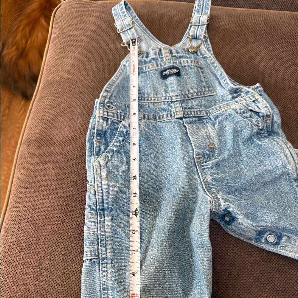 OshKosh B'gosh Light Blue Cotton Overalls 18 Months
